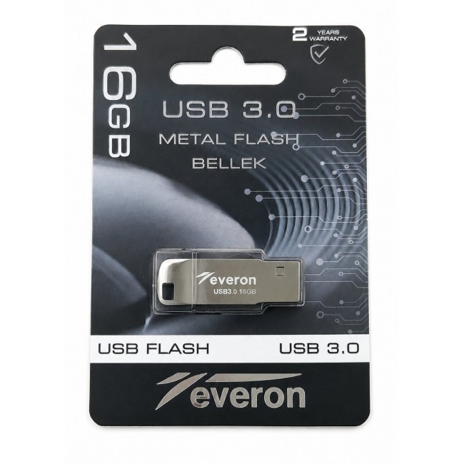 Everon 16 GB USB 3.0 Metal Flash Bellek Hızlı Veri Aktarımı Taşınabilir Bellek Everon 16 GB USB 3.0 Metal Flash Bellek Hızlı Veri Aktarımı Taşınabilir Bellek