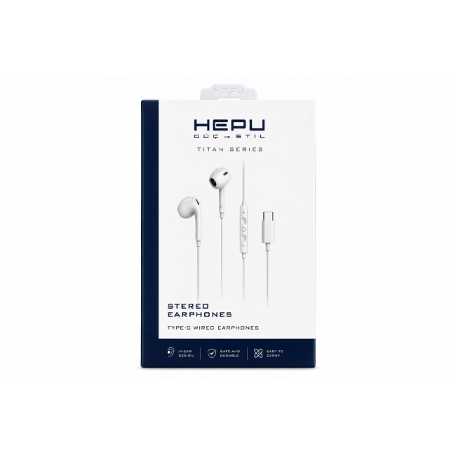 HEPU Titan Serisi Type-C Mikrofonlu Kulak İçi Kulaklık