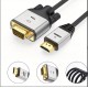 HDMI to VGA Dönüştürücü Adaptör 1080P Full HD Çevirici Kablo 1.8 metre