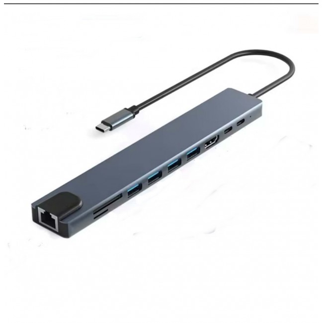USB-C Hub 10in1 | HDMI | RJ45 Ethernet | 100W PD | USB 3.0 | SD/TF