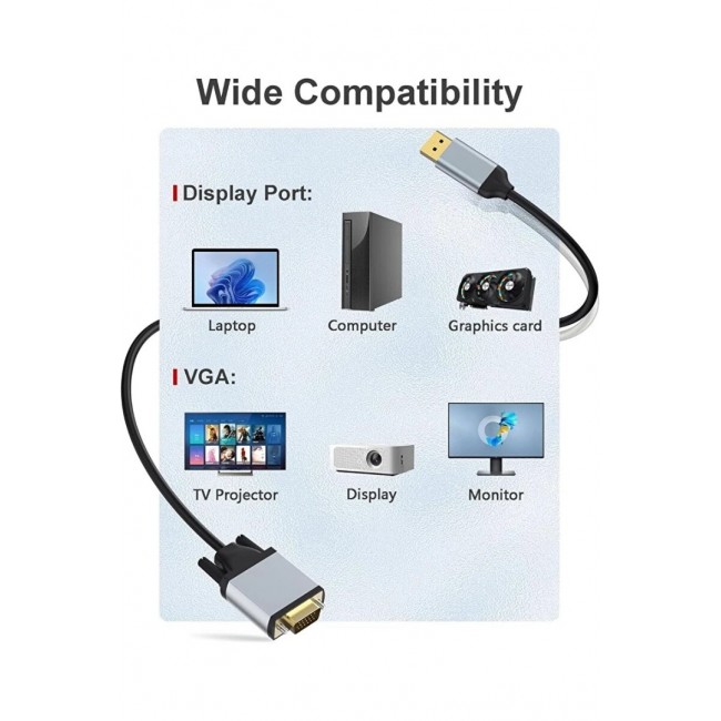 HDMI VGA Kablo Dönüştürücü 1.8M HDMI Erkek VGA Erkek Adaptör 1080P Monitör Projeksiyon Bağlantı HDMI VGA Kablo Dönüştürücü 1.8M HDMI Erkek VGA Erkek Adaptör 1080P Monitör Projeksiyon Bağlantı