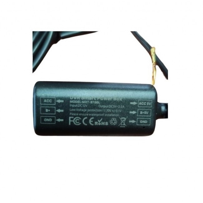 Type-C Girişli Araç Kamerası Hardwire Güç Kablosu – 12V/24V Sigorta Bağlantılı 5V 2.5A
