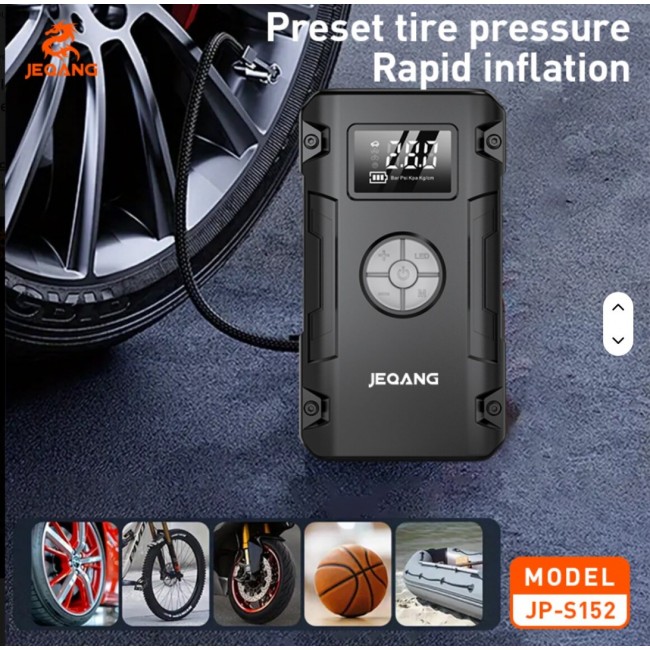 JEQANG JP-S152 Akü Takviye Cihazı Lastik Şişirme Özellikli Powerbank 12V/24V