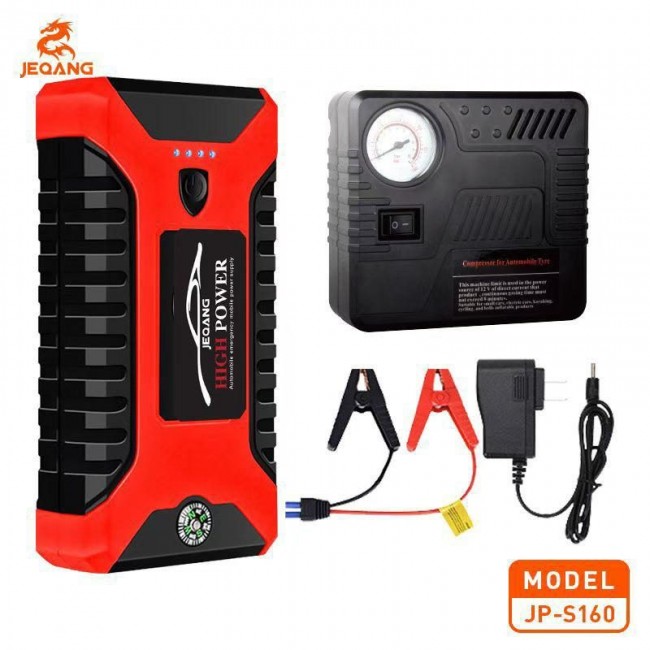 JP-S160 Araç Akü Takviye Cihazı 20000mAh 600A Kompresörlü Powerbank
