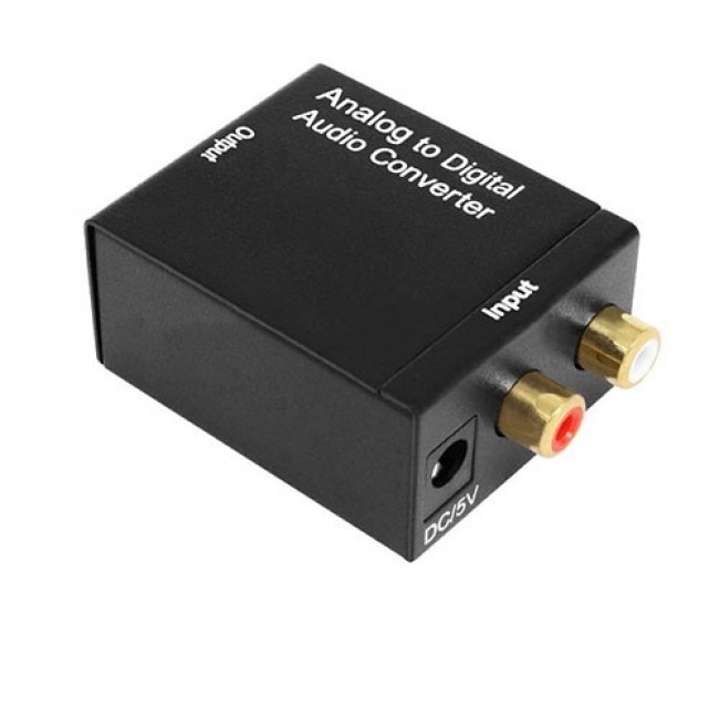  RCA to Optik (Toslink) Çevirici – Analogdan Dijitale Ses Dönüştürücü