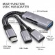 Type-C OTG 5 in 1 USB SD Micro SD Kart Okuyucu Şarj ve Kulaklık Adaptörü