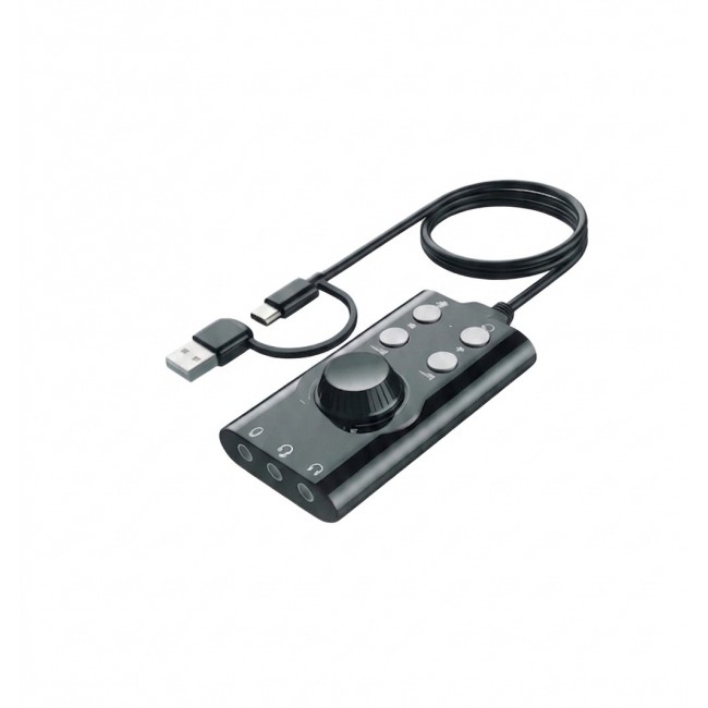 USB DSP Sound Card 7.1 Harici Ses Kartı Gaming PUBG LOL Valorant Mikrofonlu Kulaklık Adaptörü Tak Çalıştır