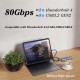 Thunderbolt 5 Kablo 2 Metre 80Gbps 240W 16K 60Hz Pasif Etron EJ903W Thunderbolt 5 Kablo 2 Metre 80Gbps 240W 16K 60Hz Pasif Etron EJ903W