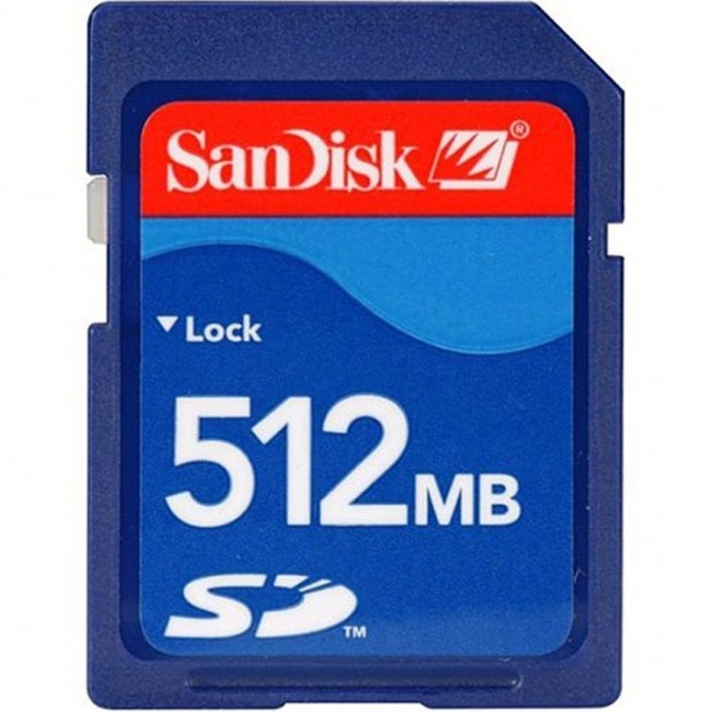 SanDisk 512 MB SD Hafıza Kartı (Standart SD Kart)