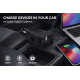 12V Araç İnvertörü 220V Priz Çevirici + USB + Type-C 150W
