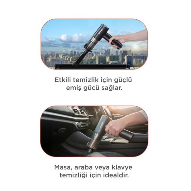 22.000PA Güçlü Emiş USB-C Şarjlı Kablosuz Araç Süpürgesi Torima LT-102 22.000PA Güçlü Emiş USB-C Şarjlı Kablosuz Araç Süpürgesi Torima LT-102