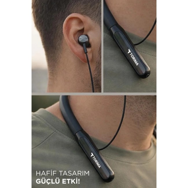 Torima TB-10 Bluetooth 5.4 Ense Askılı Kulaklık | 30 Saat | Extra Bass | 5 Ses Modlu