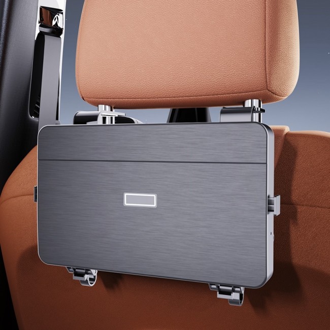 Araç Arka Koltuk Tepsi Rafı ve Bardak Tutucu – K255 Çok Amaçlı Organizer