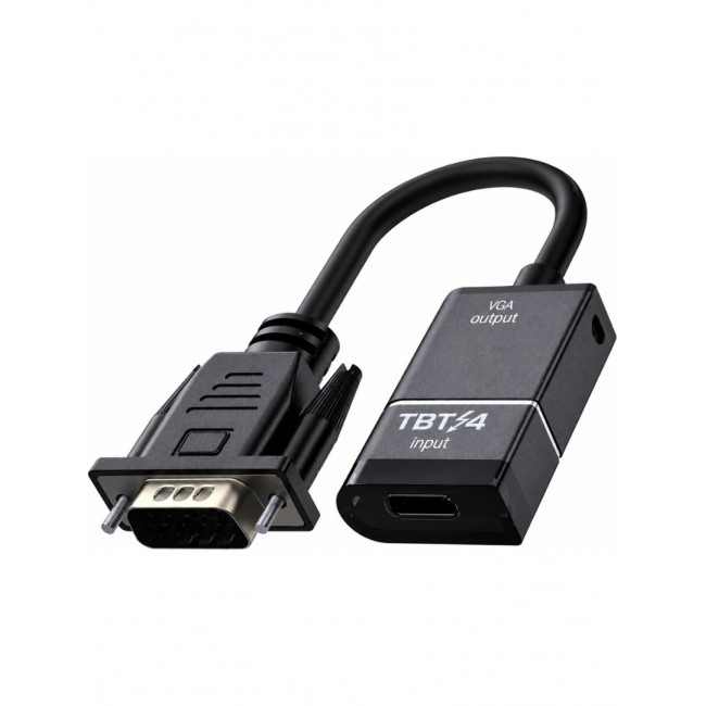 USB Type-C Thunderbolt to VGA Adaptör Görüntü Aktarım Dönüştürücü VC-01