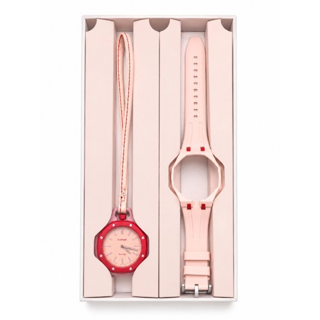 DuoStyle Kırmızı 2'si 1 Arada Analog Kol Saati ve Çanta Saati Silikon Kordonlu Unisex DuoStyle Kırmızı 2'si 1 Arada Analog Kol Saati ve Çanta Saati Silikon Kordonlu Unisex