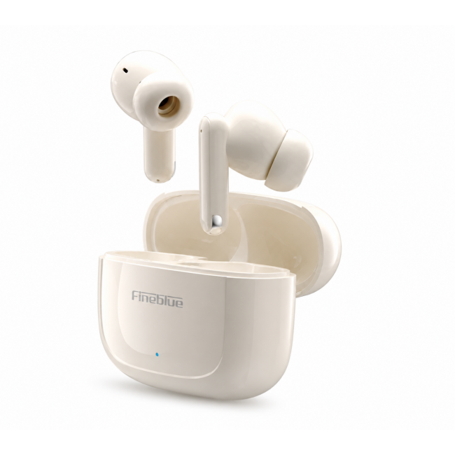 Fineblue C6 Dokunmatik Bluetooth Kulaklık Vrs. 5.4 TWS Type-C Şarjlı Beyaz