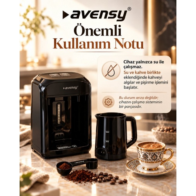 Avensy Közde Türk Kahvesi Makinesi – Tek Tuşla Bol Köpüklü Gerçek Türk Kahvesi Avensy Közde Türk Kahvesi Makinesi – Tek Tuşla Bol Köpüklü Gerçek Türk Kahvesi