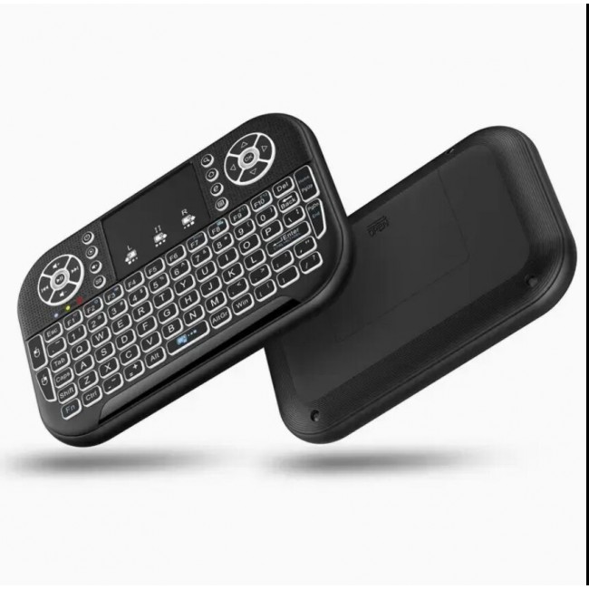 Bluetooth 2.4G Kablosuz Mini Klavye Air Mouse RGB Aydınlatmalı Touchpad Android TV Box Smart TV Bluetooth 2.4G Kablosuz Mini Klavye Air Mouse RGB Aydınlatmalı Touchpad Android TV Box Smart TV