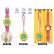 DuoStyle Pembe 2'si 1 Arada Analog Kol Saati ve Çanta Saati Silikon Kordonlu Unisex DuoStyle Pembe 2'si 1 Arada Analog Kol Saati ve Çanta Saati Silikon Kordonlu Unisex