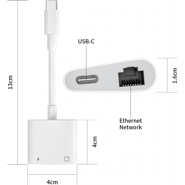 2 İn 1 Type C to Rj45 Gigabit Ethernet Çoklayıcı+ Type C şarj Zr669 2 İn 1 Type C to Rj45 Gigabit Ethernet Çoklayıcı+ Type C şarj Zr669