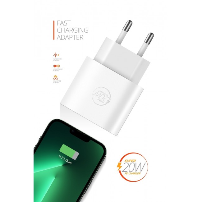 20W Type C Giriş Hızlı Şarj Başlığı Rx20 20W Type C Giriş Hızlı Şarj Başlığı Rx20