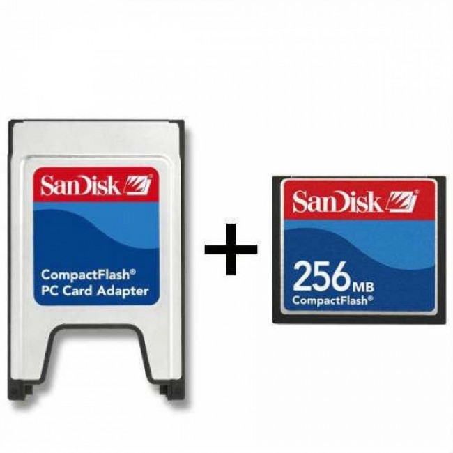 Pmr 256 Mb Compact Flash Kart + Pcmcıa Adaptör