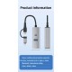 3 Portlu Ağ ve Veri Adaptörü: RJ45 LAN + USB 3.0 + Type-C Girişli | Metal Kasa 3 Portlu Ağ ve Veri Adaptörü: RJ45 LAN + USB 3.0 + Type-C Girişli | Metal Kasa