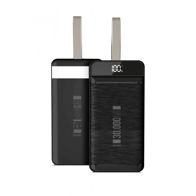 Powerway 30.000 Mah Pd 22.5w Kablolu Hızlı Şarj Işıklı Dijital Göstergeli Qc30 Siyah Powerbank Powerway 30.000 Mah Pd 22.5w Kablolu Hızlı Şarj Işıklı Dijital Göstergeli Qc30 Siyah Powerbank