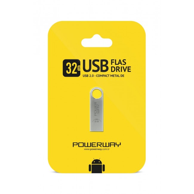32 Gb Usb 2.0 Metal Flash Bellek