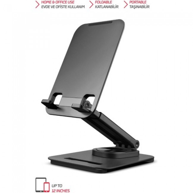 4 Eksenli 360 Derece Dönen 12 Inc Ekrana Kadar Tüm Tablet Ve Telefonla Uyumlu Ayaklı Stand Tms30 4 Eksenli 360 Derece Dönen 12 Inc Ekrana Kadar Tüm Tablet Ve Telefonla Uyumlu Ayaklı Stand Tms30