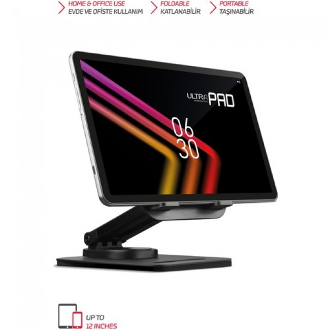 4 Eksenli 360 Derece Dönen 12 Inc Ekrana Kadar Tüm Tablet Ve Telefonla Uyumlu Ayaklı Stand Tms30 4 Eksenli 360 Derece Dönen 12 Inc Ekrana Kadar Tüm Tablet Ve Telefonla Uyumlu Ayaklı Stand Tms30