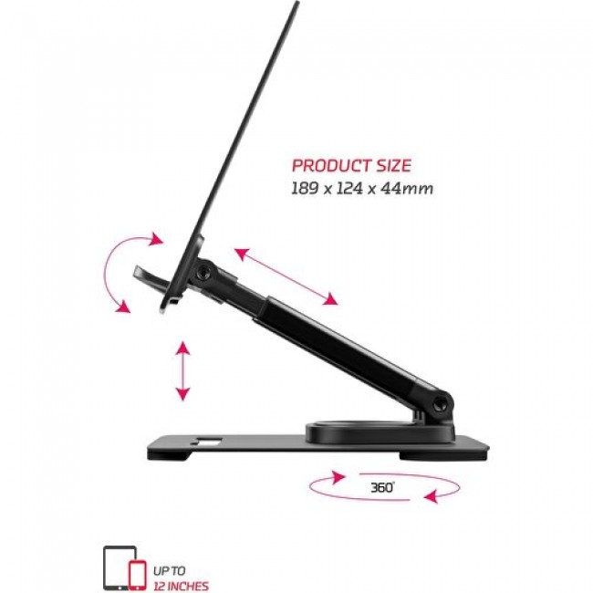 4 Eksenli 360 Derece Dönen 12 Inc Ekrana Kadar Tüm Tablet Ve Telefonla Uyumlu Ayaklı Stand Tms30 4 Eksenli 360 Derece Dönen 12 Inc Ekrana Kadar Tüm Tablet Ve Telefonla Uyumlu Ayaklı Stand Tms30