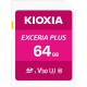 Kıoxıa Excraı Plus 64 Gb V30 U3 A1 Microsd Hafıza Kartı Kıoxıa Excraı Plus 64 Gb V30 U3 A1 Microsd Hafıza Kartı