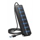 7 Port Usb 3.0 Hub Çoklayıcı Çoğaltıcı Switch Splitter 1.2 Metre Kablo 7 Port Usb 3.0 Hub Çoklayıcı Çoğaltıcı Switch Splitter 1.2 Metre Kablo