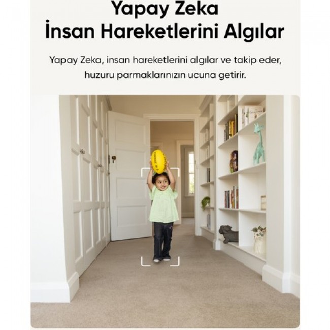 Eufy Security C220 360 Derece Dönebilen Kızılötesi Gece Görüşlü Hareket Algılama IP Kamera Eufy Security C220 360 Derece Dönebilen Kızılötesi Gece Görüşlü Hareket Algılama IP Kamera