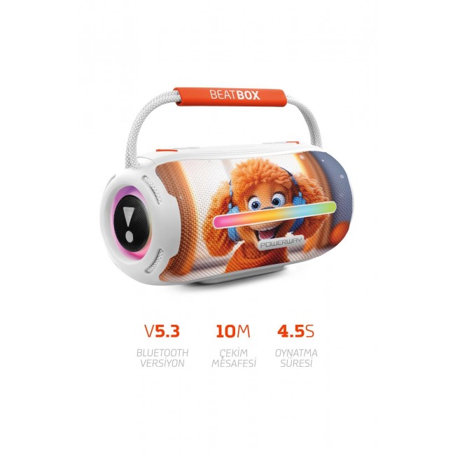 Powerway Beatbox Animals Köpek Led Işıklı Ses Bombası Usb Sd Aux Bluetooth Hoparlör 20W Powerway Beatbox Animals Köpek Led Işıklı Ses Bombası Usb Sd Aux Bluetooth Hoparlör 20W