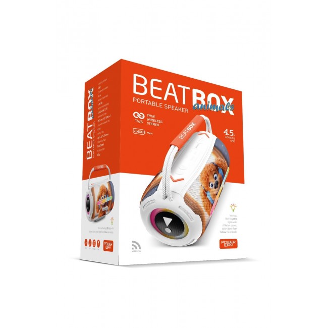 Powerway Beatbox Animals Köpek Led Işıklı Ses Bombası Usb Sd Aux Bluetooth Hoparlör 20W Powerway Beatbox Animals Köpek Led Işıklı Ses Bombası Usb Sd Aux Bluetooth Hoparlör 20W