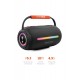 Powerway BeatBox Siyah Led Işıklı Ses Bombası Usb Sd Aux FM Radyo Bluetooh Hoparlör