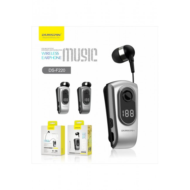 Dunspin DS-F220 Makaralı Titreşimli Bluetooth Kulaklık (LED Ekranlı – V5.3) Dunspin DS-F220 Makaralı Titreşimli Bluetooth Kulaklık (LED Ekranlı – V5.3)