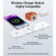 Dunspın 15W 3 in 1 Katlanabilir Kablosuz Şarj Standı Saat-Telefon-Kulaklık Dunspın 15W 3 in 1 Katlanabilir Kablosuz Şarj Standı Saat-Telefon-Kulaklık