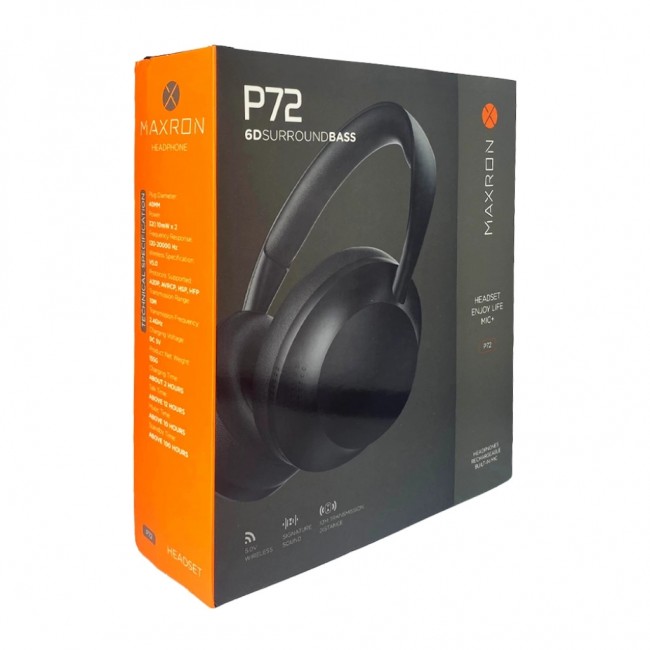 Maxron P72 Lacivert Kafaüstü Bluetooth Kulaklık - Uzun Pil Ömrü ve MicroSD Kart Desteği Maxron P72 Lacivert Kafaüstü Bluetooth Kulaklık - Uzun Pil Ömrü ve MicroSD Kart Desteği