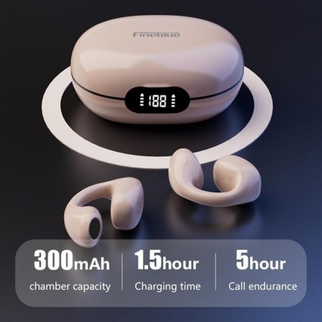 Fineblue F350 Şarj Göstergeli Kulakiçi Bluetooth Kulaklık Beyaz Vrs.5.3 Fineblue F350 Şarj Göstergeli Kulakiçi Bluetooth Kulaklık Beyaz Vrs.5.3