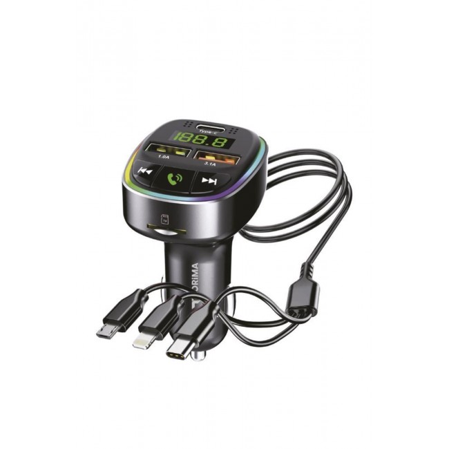 TORİMA G15 – FM Transmitter, TF/USB Müzik ve 18W Hızlı Şarj Özellikli Araç Cihazı TORİMA G15 – FM Transmitter, TF/USB Müzik ve 18W Hızlı Şarj Özellikli Araç Cihazı