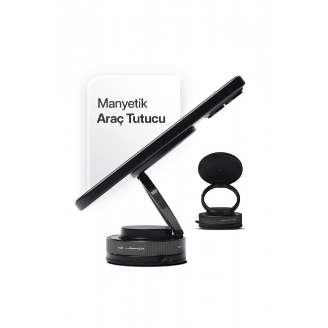 Powerway TT77 Manyetik Araç İçi Telefon Tutucu – Katlanabilir 360° Powerway TT77 Manyetik Araç İçi Telefon Tutucu – Katlanabilir 360°