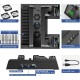 PS4 Slim 3 Fanlı Soğutucu Stand + Çift Şarj Dock – TP4-882C