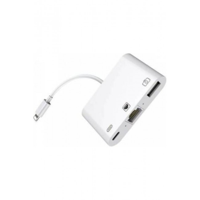 İphone Lightning   Etherent Çevirici - Usb Girişi