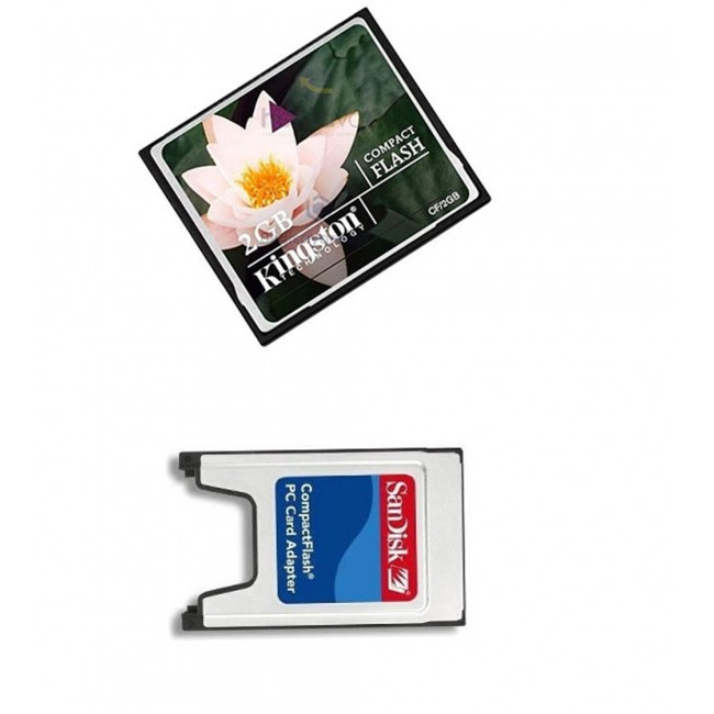 Kingston 2 Gb Compact Flash Hafıza Kartı +Pcmıa Kart Okuyucu Kingston 2 Gb Compact Flash Hafıza Kartı +Pcmıa Kart Okuyucu