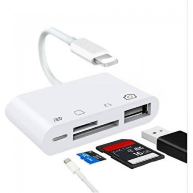 Lightning 4 İn 1 Iphone, İpad To Tf,Sd Card Usb, Lightning İos13 Ve Üzeri Lightning 4 İn 1 Iphone, İpad To Tf,Sd Card Usb, Lightning İos13 Ve Üzeri