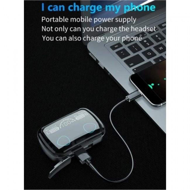 M10 Kulak İçi Dokunmatik Bluetooth Kulaklık Led Göstergeli Powerbankli V5.3 M10 Kulak İçi Dokunmatik Bluetooth Kulaklık Led Göstergeli Powerbankli V5.3