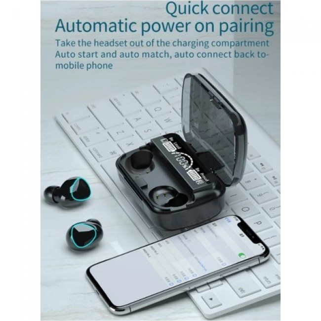 M10 Kulak İçi Dokunmatik Bluetooth Kulaklık Led Göstergeli Powerbankli V5.3 M10 Kulak İçi Dokunmatik Bluetooth Kulaklık Led Göstergeli Powerbankli V5.3